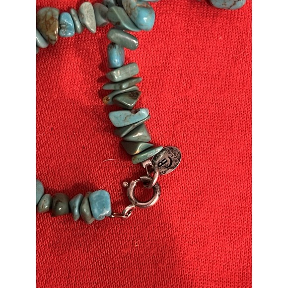 Carolyn Pollack Sterling Silver Green & Blue Turquoise Beaded 18" Necklace - Picture 6 of 10